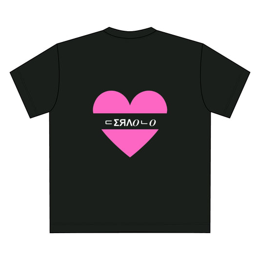 T-shirt Oversize à motif coeur