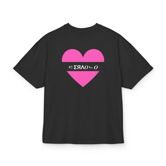 T-shirt Oversize à motifs coeurs